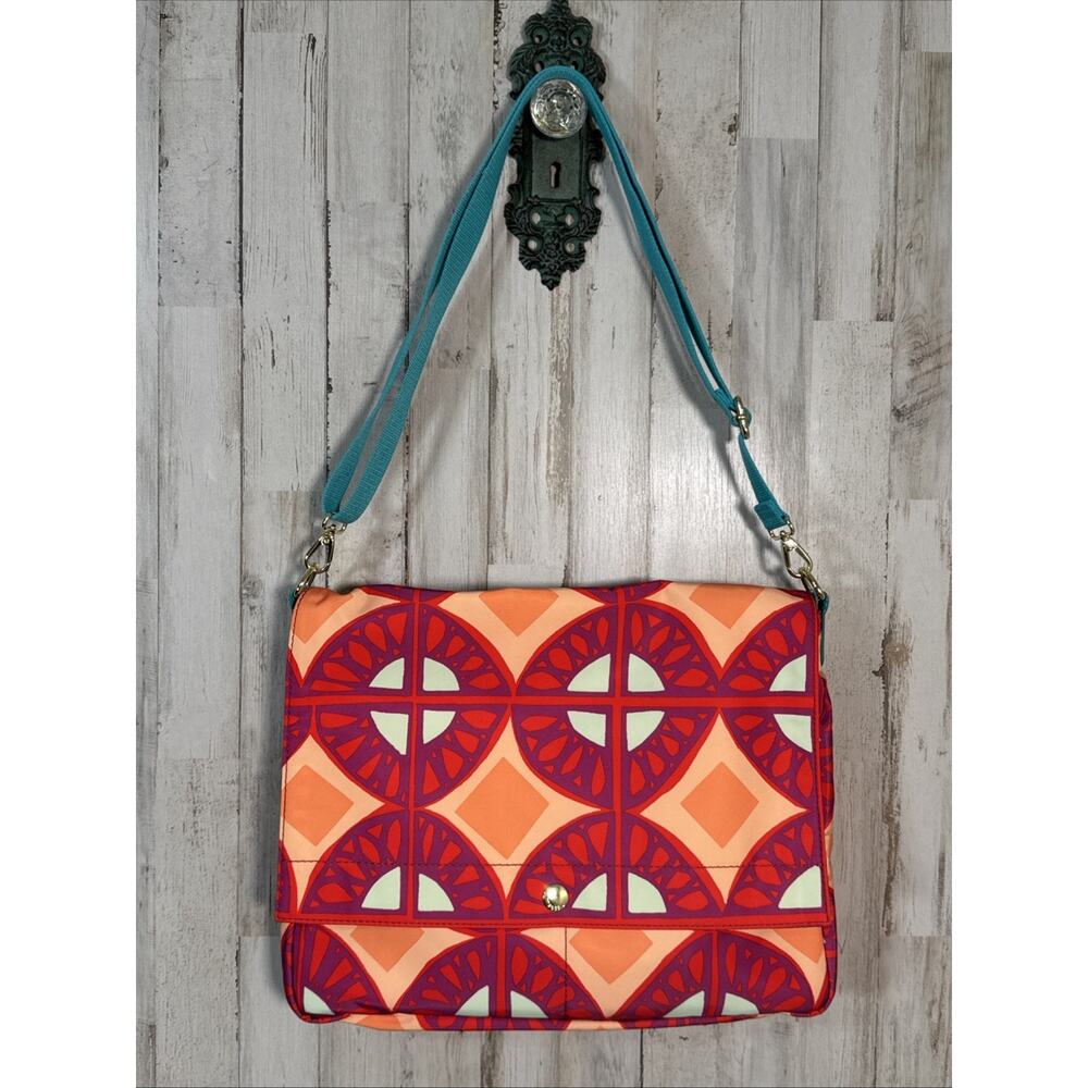 Fossil Raspberry Keyper Messenger Flap Bag New Without Tags - Picture 2 of 12